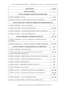 ley tarifaria provincial nº 2071