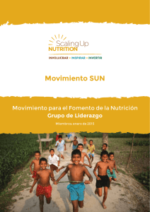 Movimiento SUN - Scaling Up Nutrition