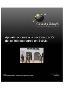 Aproximaciones a la nacionalización de los hidrocarburos en Bolivia