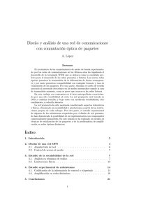 Diseño y análisis de una red de comunicaciones con conmutación