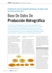 Base De Datos De Producción Hidrográfica