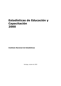 Estadísticas de Educación y Capacitación 2000