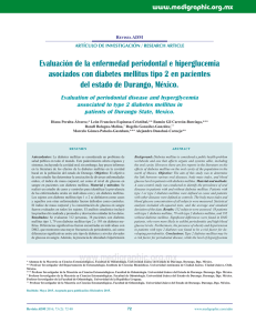 Evaluación de la enfermedad periodontal e