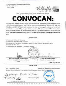 convocan - H. Ayuntamiento Municipal de Villaflores 2015-2018