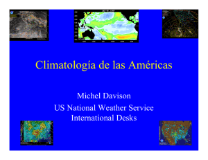 Climatología de las Américas g