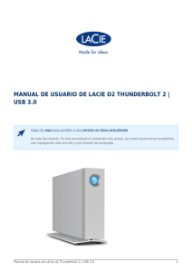 Manual de usuario de LaCie d2 Thunderbolt 2 | USB