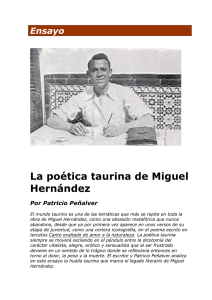La poética taurina de Miguel Hernández