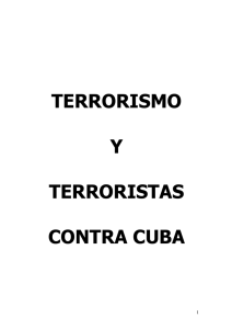 terrorismo y terroristas contra cuba