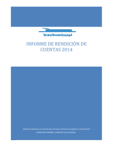 INFORME DE RENDICIÓN DE CUENTAS 2014