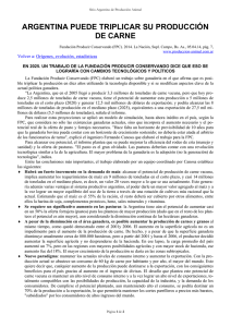 argentina puede triplicar su producción de carne