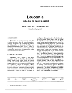 4. Leucemia