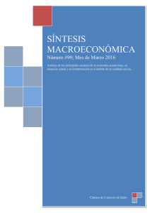 Síntesis Macroeconómica marzo 2016