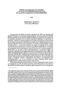 entre la guaracha y el bolero: un ciclo de intertextos musicales en la