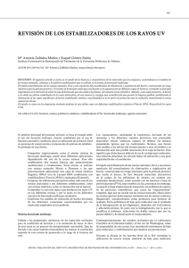 revisión de los estabilizadores de los rayos uv - RiuNet