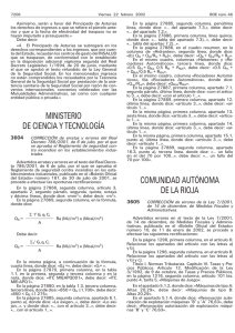 CORRECCIÓN de erratas y errores del Real Decreto 786/2001