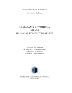 LA GALAXIA ANFITRIONA DE LAS GALAXIAS COMPACTAS AZULES