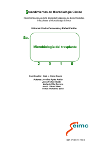 5a. MICROBIOLOGÍA DEL TRASPLANTE
