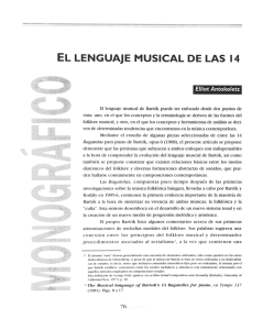 EL LENGUAJE MUSICAL DE LAS 14