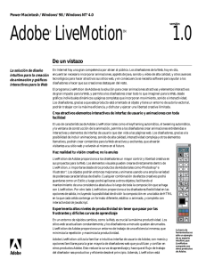 1.0 Adobe® LiveMotionTM