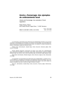 Areria y Zumarraga: dos ejemplos de ordenamiento local. IN: IX