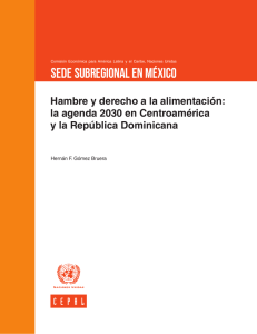 la Agenda 2030 en Centroamérica y la República Dominicana