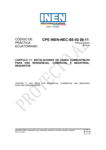 CPE INEN-NEC-SE-IG 26-11 - Servicio Ecuatoriano de Normalización