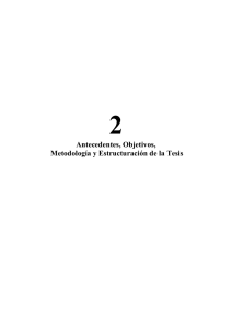 Antecedentes, Objetivos, Metodología y Estructuración de la Tesis