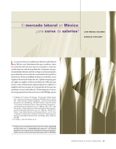 el mercado laboral en México: ¿una curva de salarios?