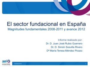 Presentación de PowerPoint - Asociación Española de Fundaciones