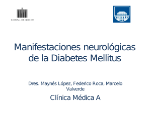 Manifestaciones neurológicas de la Diabetes Mellitus