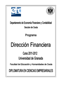 DFinanciera 11 12 - Departamento de Economía Financiera y