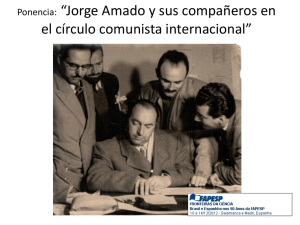 Jorge Amado y sus camaradas en el círculo comunista