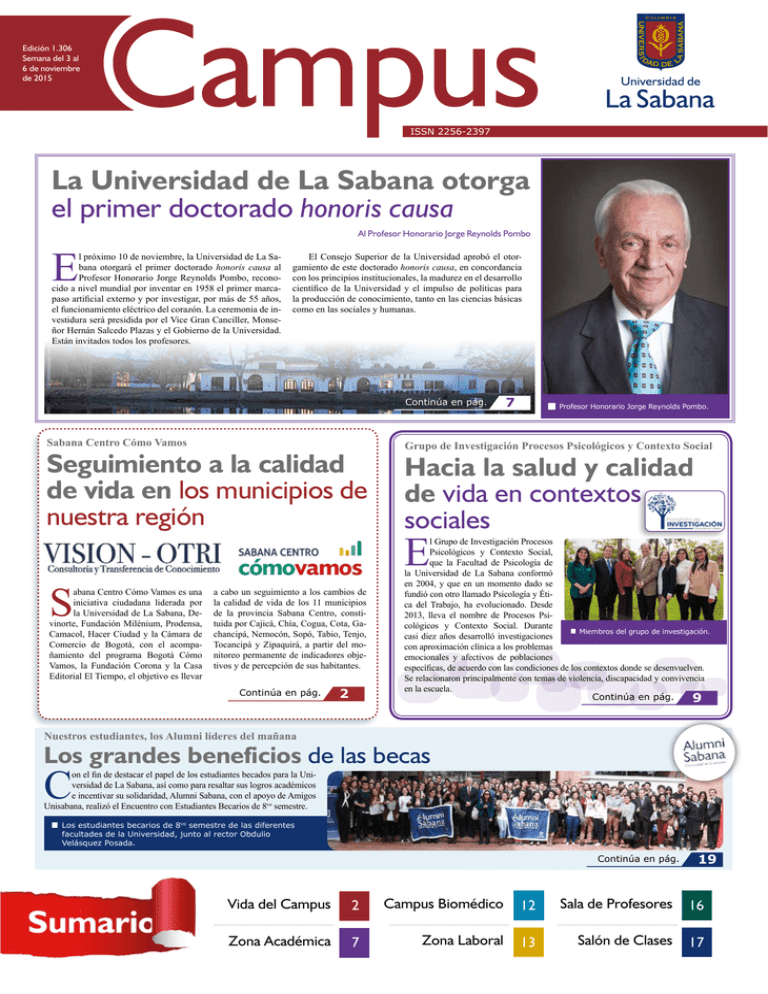 Vida del Campus - Universidad de La Sabana