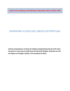 enfrentar la crisis del empleo en portugal