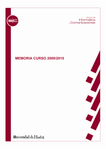 Curso 2009-2010 - Universidad de Huelva