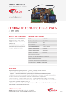 Manual M-CEN-CHP-CLP