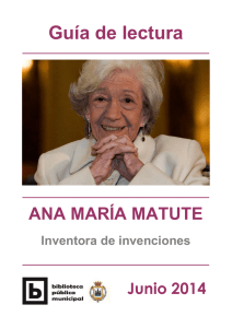 Descargar Folleto Guía de lectura Ana María Matute
