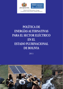 Políticas de Energías Alternativas para el sector eléctrico en el