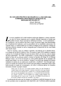 393 EL LEGADO POLITICO DE FELIPE II: LA - Biblos