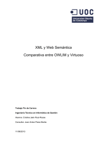 XML y web semántica : Comparativa entre