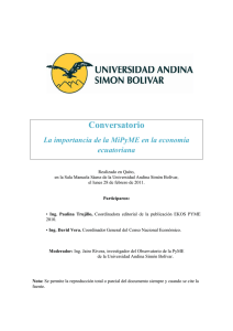 Conversatorio - Universidad Andina Simón Bolívar