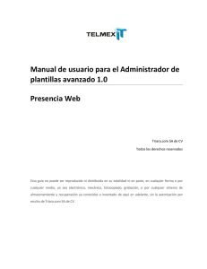 Manual de usuario para el Administrador de plantillas avanzado 1.0