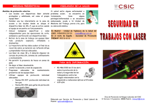 Seguridad en trabajos con Laser - ictp