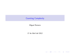 Counting Complexity