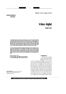 Vídeo digital - Revista Comunicar