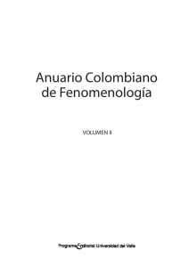 Anuario Colombiano de Fenomenología