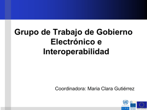 GdT Gobierno electrónico e interoperabilidad