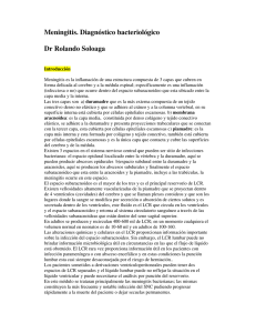 Meningitis. Diagnóstico bacteriológico Dr Rolando Soloaga