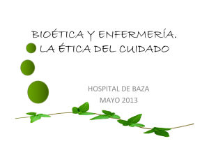 Ética en Enfermería - Escuela Andaluza de Salud Pública