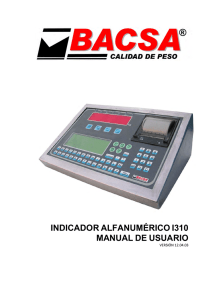 120403 Manual de Utilización del Indicador I310